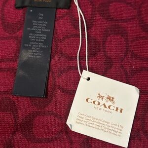 Never used Coach scarf, new with tags